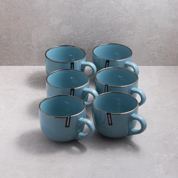 Чашка Ardesto Bagheria, 480 мл, Misty blue, кераміка