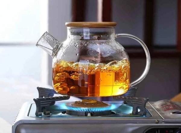 Заварник Ardesto Midori, 1000 мл, боросилікатне скло, бамбук