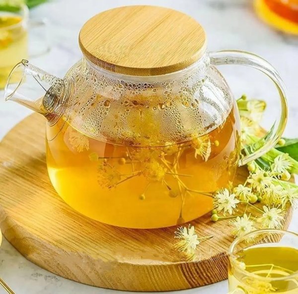 Заварник Ardesto Midori, 1500 мл, боросилікатне скло, бамбук