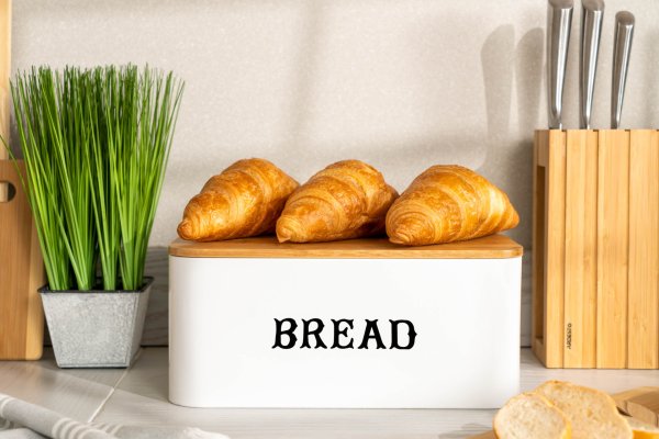 Хлібниця Ardesto Midori 30*18*15 см, метал/бамбук, біла