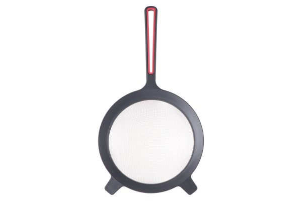 Сито Ardesto Gemini, 17 см, сірий, червоний